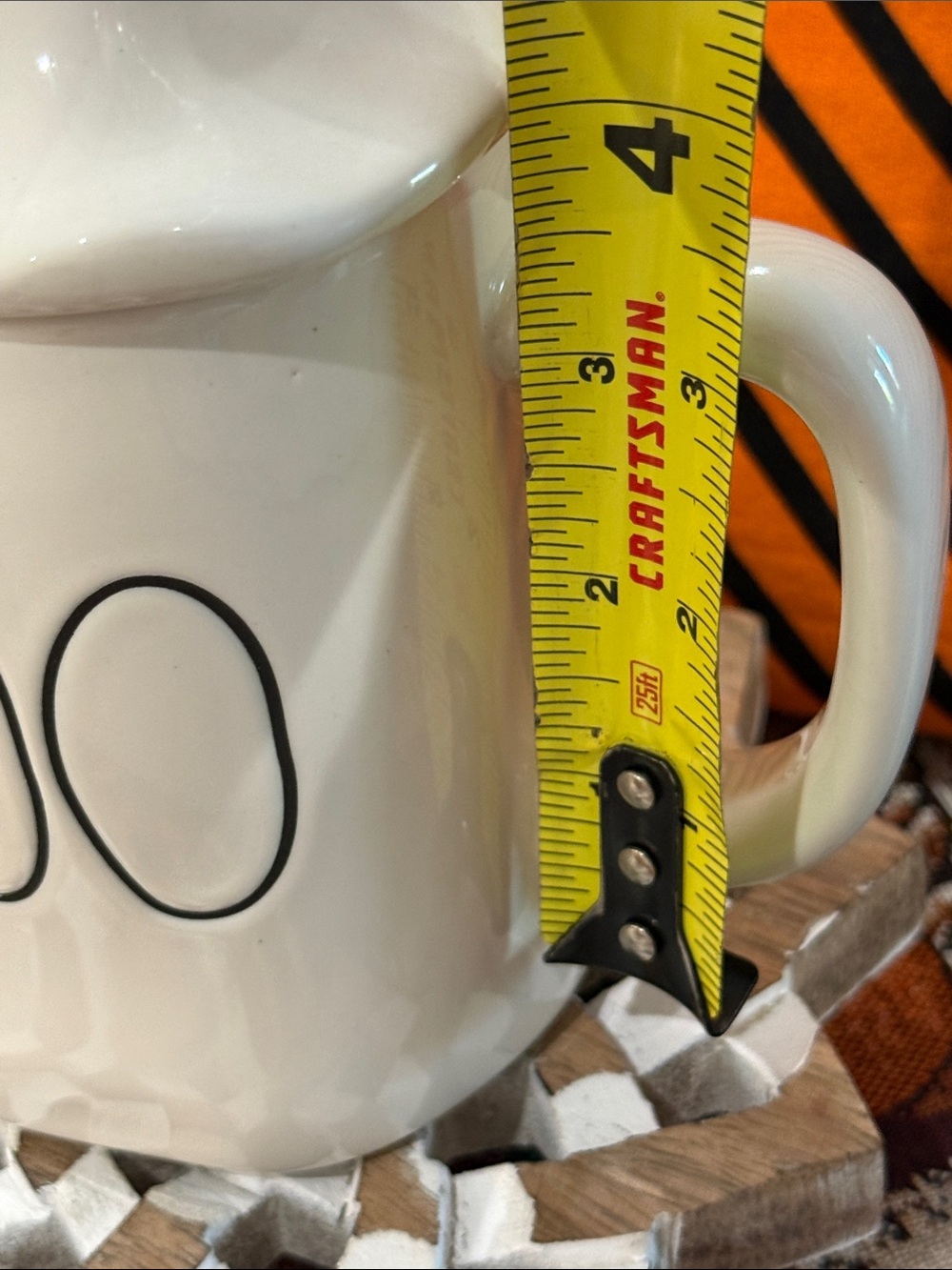 BRAND NEW RAE DUNN White Ceramic 'BOO' Mug with Ghost Lid NWT - Picture 8 of 11